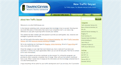 Desktop Screenshot of newtrafficgeyser.com