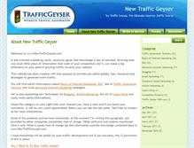 Tablet Screenshot of newtrafficgeyser.com